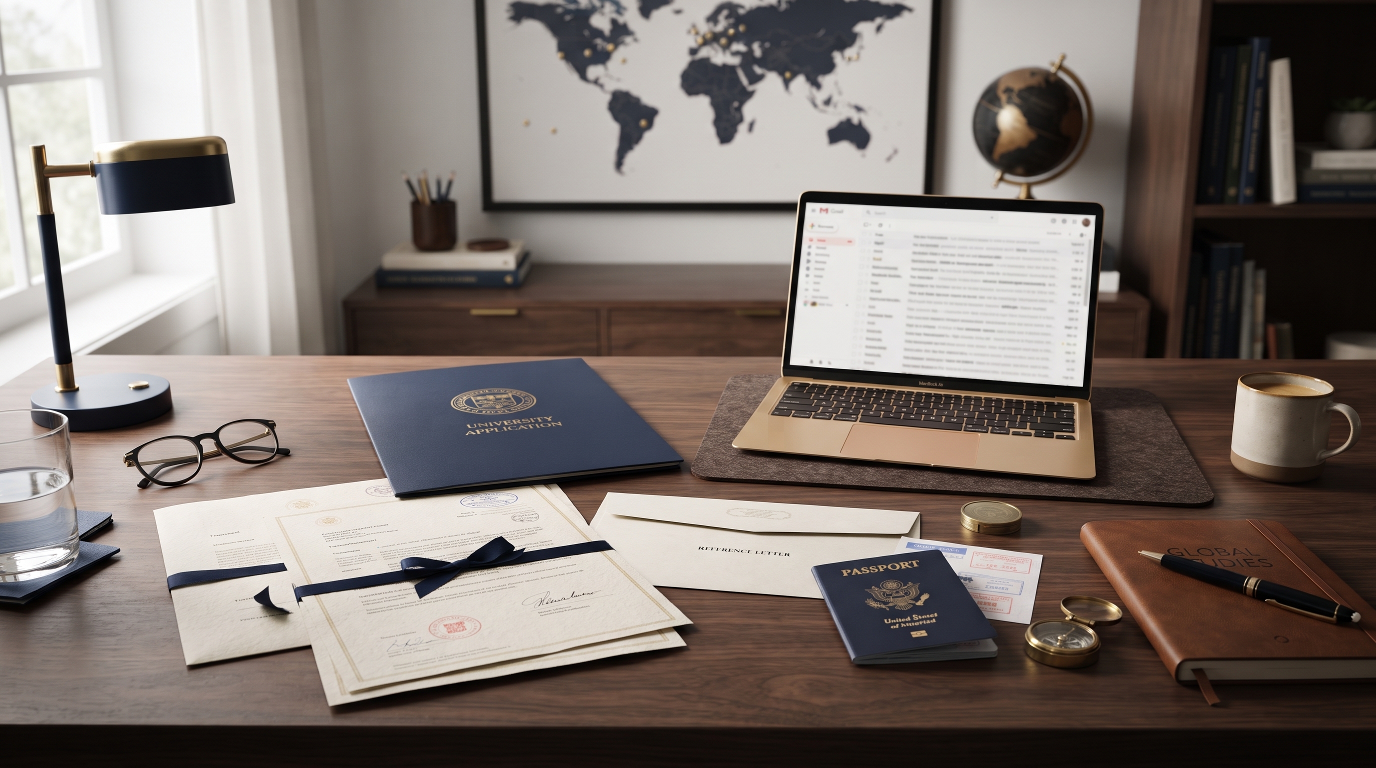 Documents prepared for an international education application
