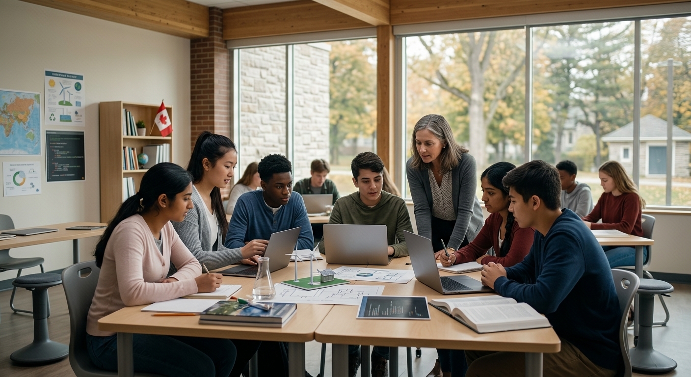 Students experiencing academic life in Canada