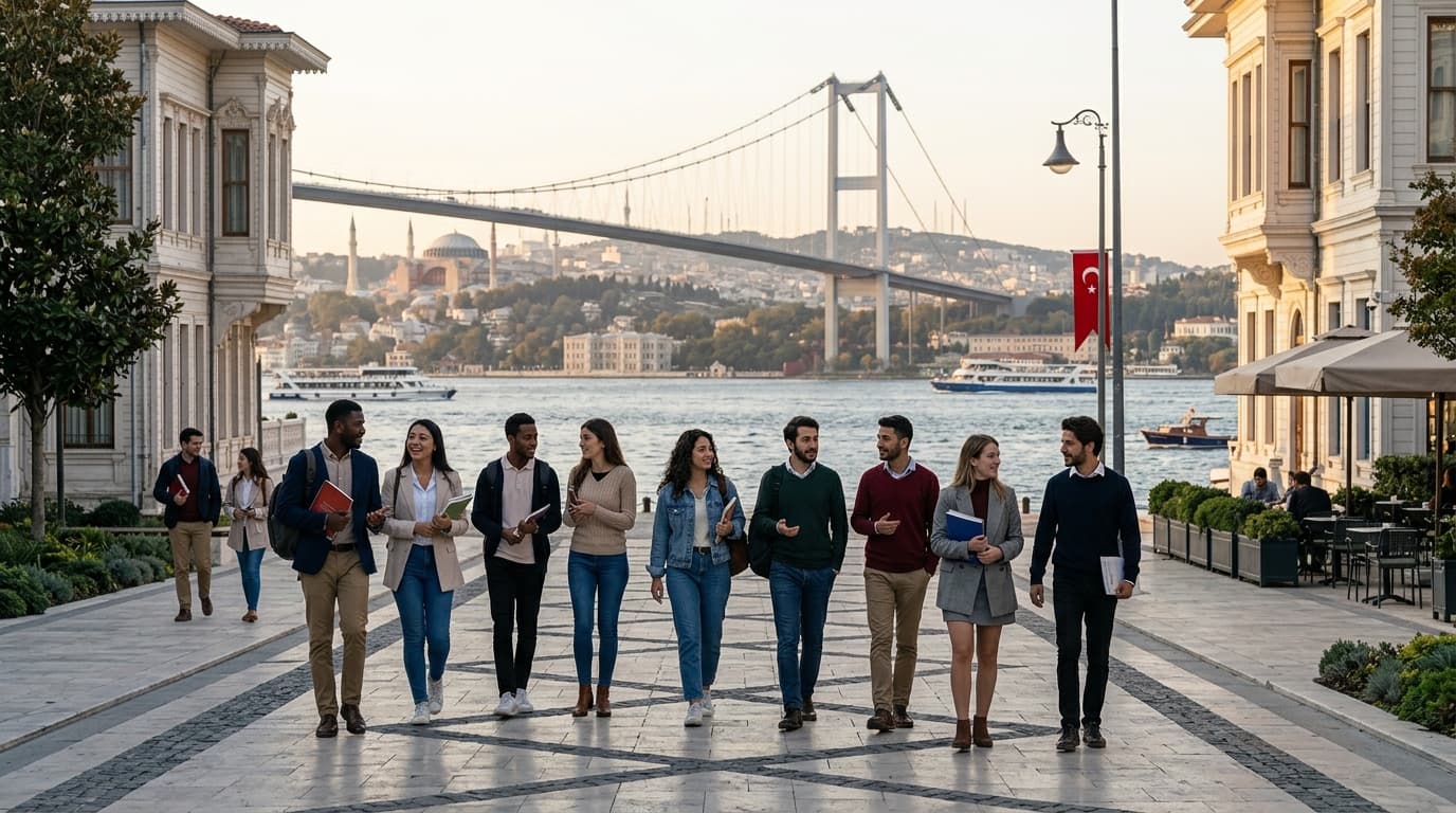 International students enjoying life in Istanbul